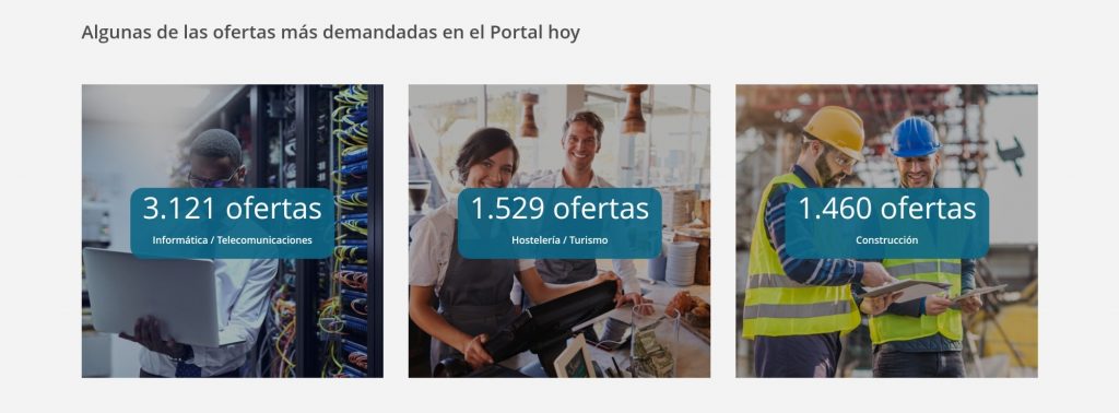 El portal del SEPE "Empléate" lanza más de 20.000 ofertas de empleo para noviembre